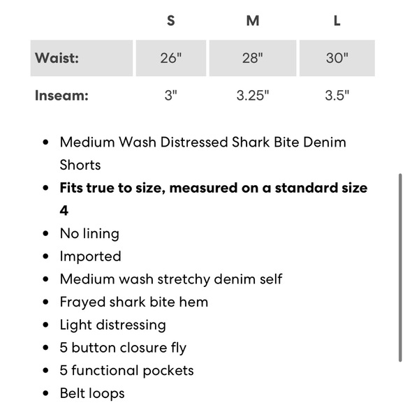 Special A High Rise Medium Washed Distressed Jean Shorts - Picture 12 of 12